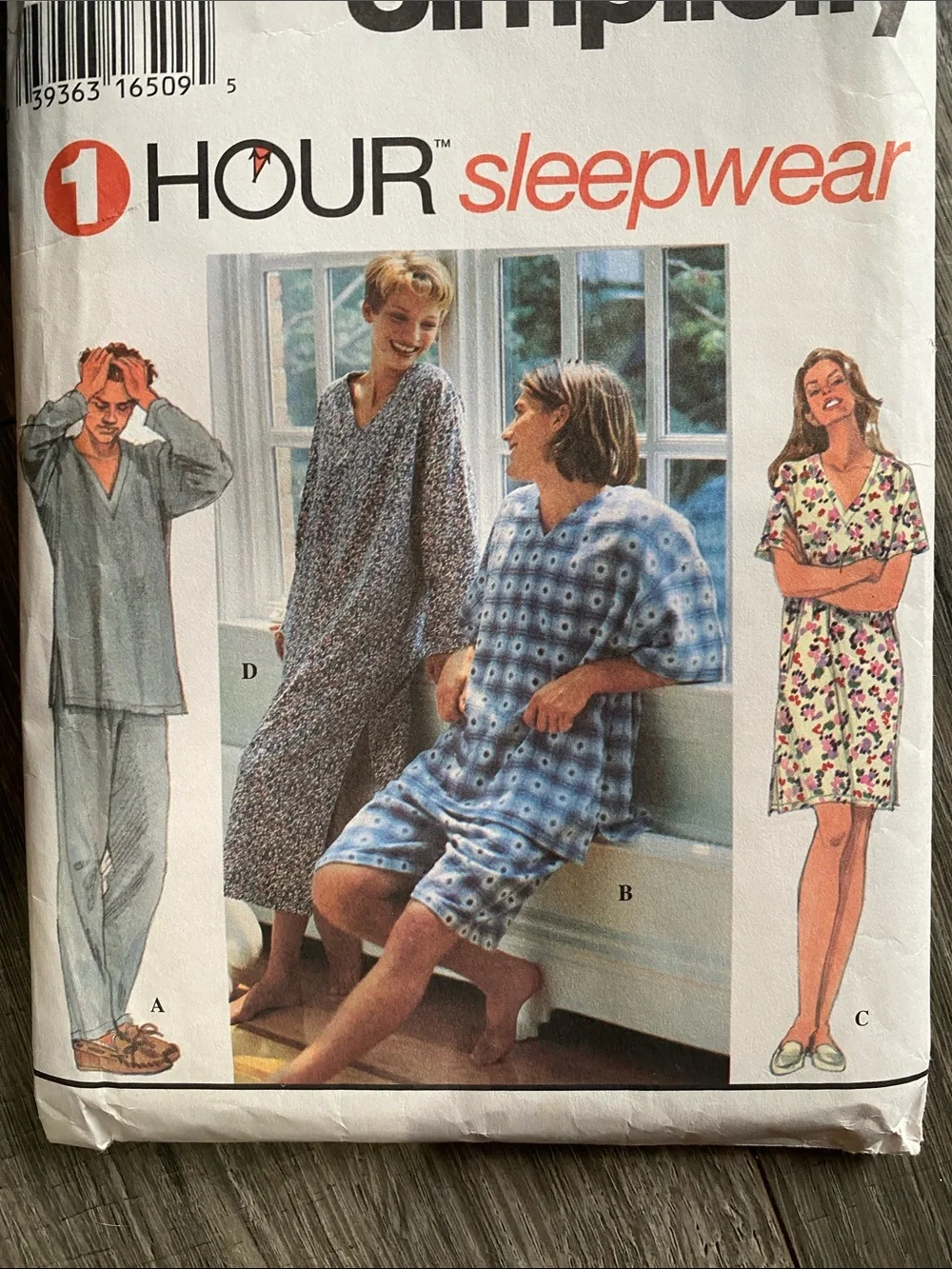 Simplicity Sewing Pattern 9391 One Hour Sleepwear L/XL